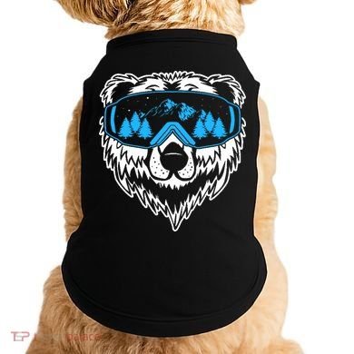 Snow Ski Bear Snowboard Doggie Tank