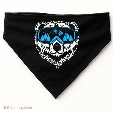 Snow Ski Bear Snowboard USA-Made Doggie Bandana