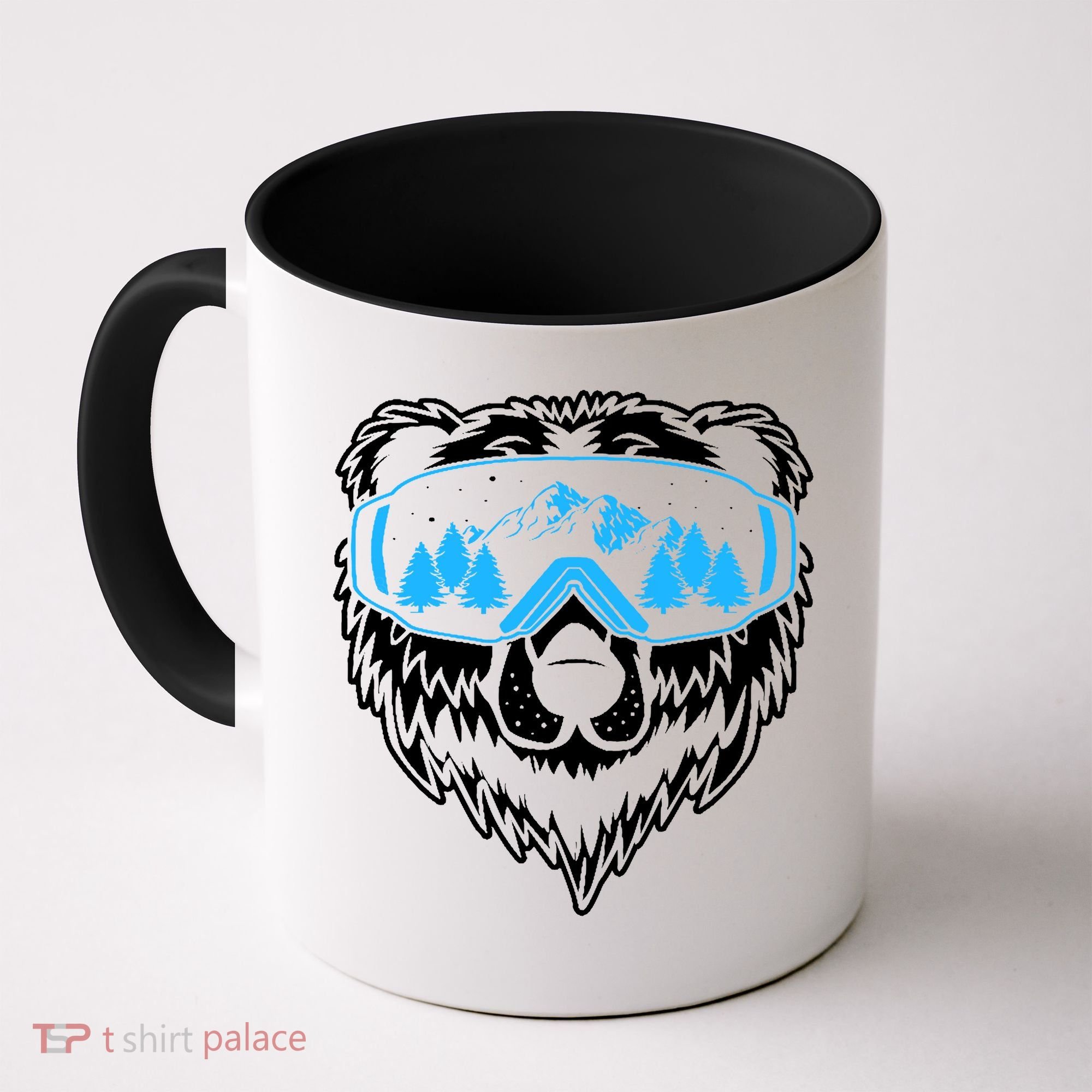 Snow Ski Bear Snowboard Coffee Mug