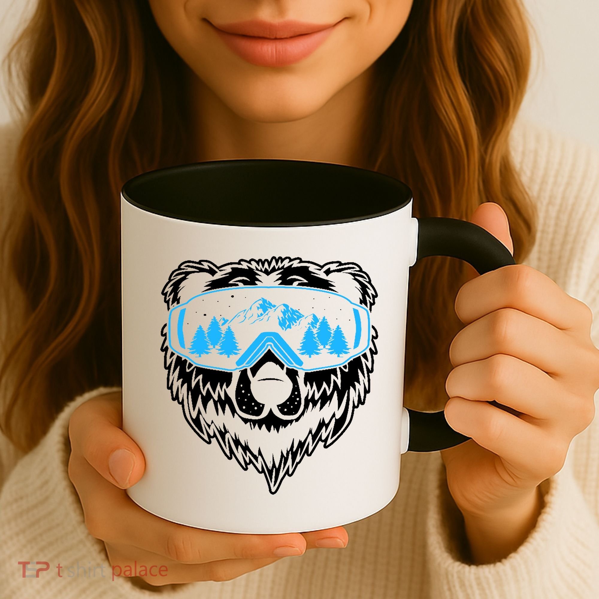 Snow Ski Bear Snowboard Coffee Mug