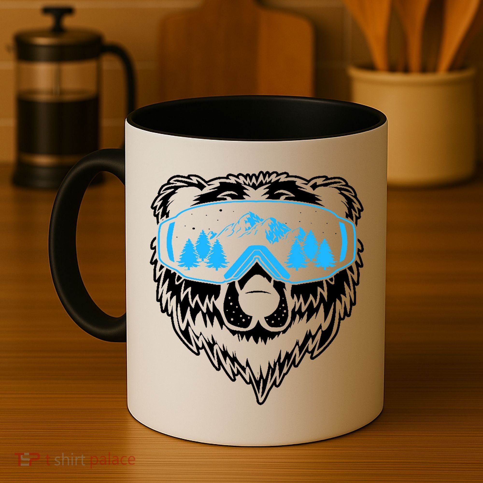 Snow Ski Bear Snowboard Coffee Mug