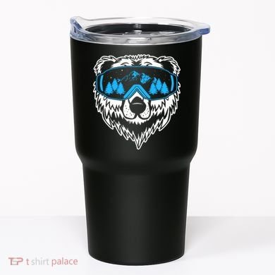 Snow Ski Bear Snowboard Tumbler