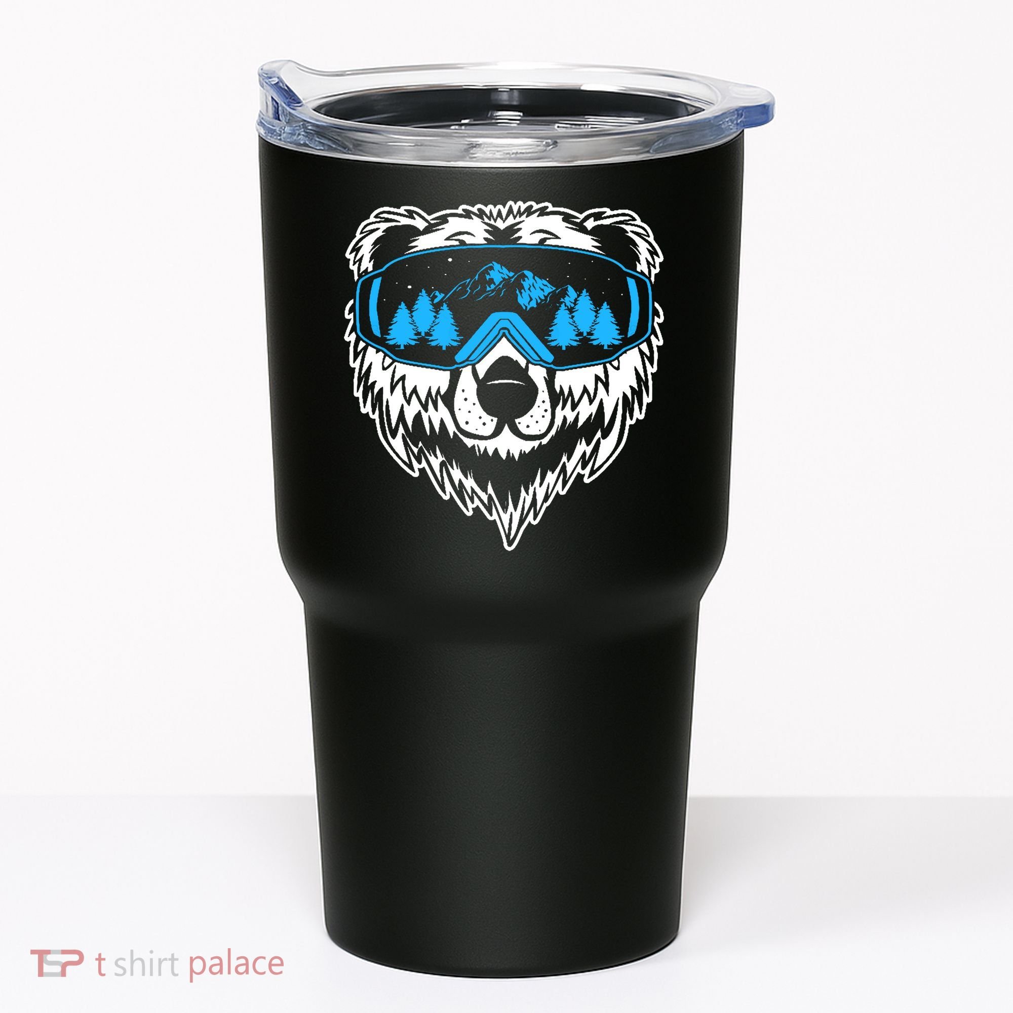 Snow Ski Bear Snowboard Tumbler