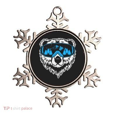 Snow Ski Bear Snowboard Ornament