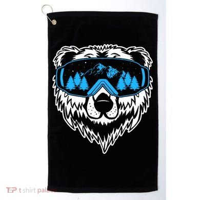 Snow Ski Bear Snowboard Golf Towel