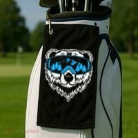 Snow Ski Bear Snowboard Golf Towel thumb 2