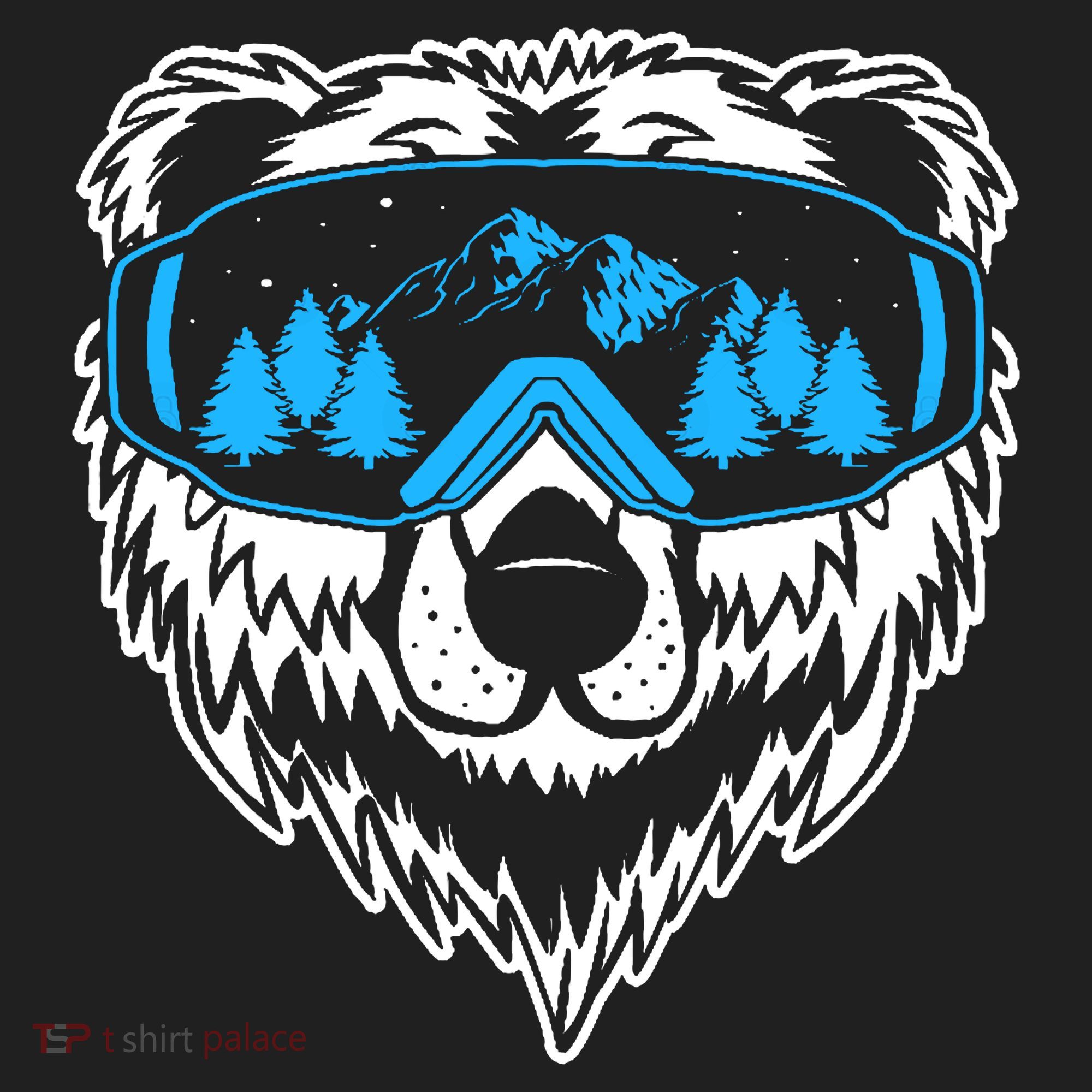 Snow Ski Bear Snowboard Golf Towel