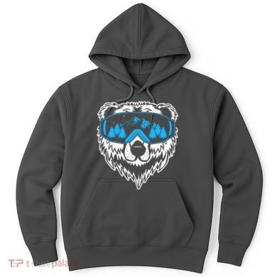 Snow Ski Bear Snowboard Hoodie