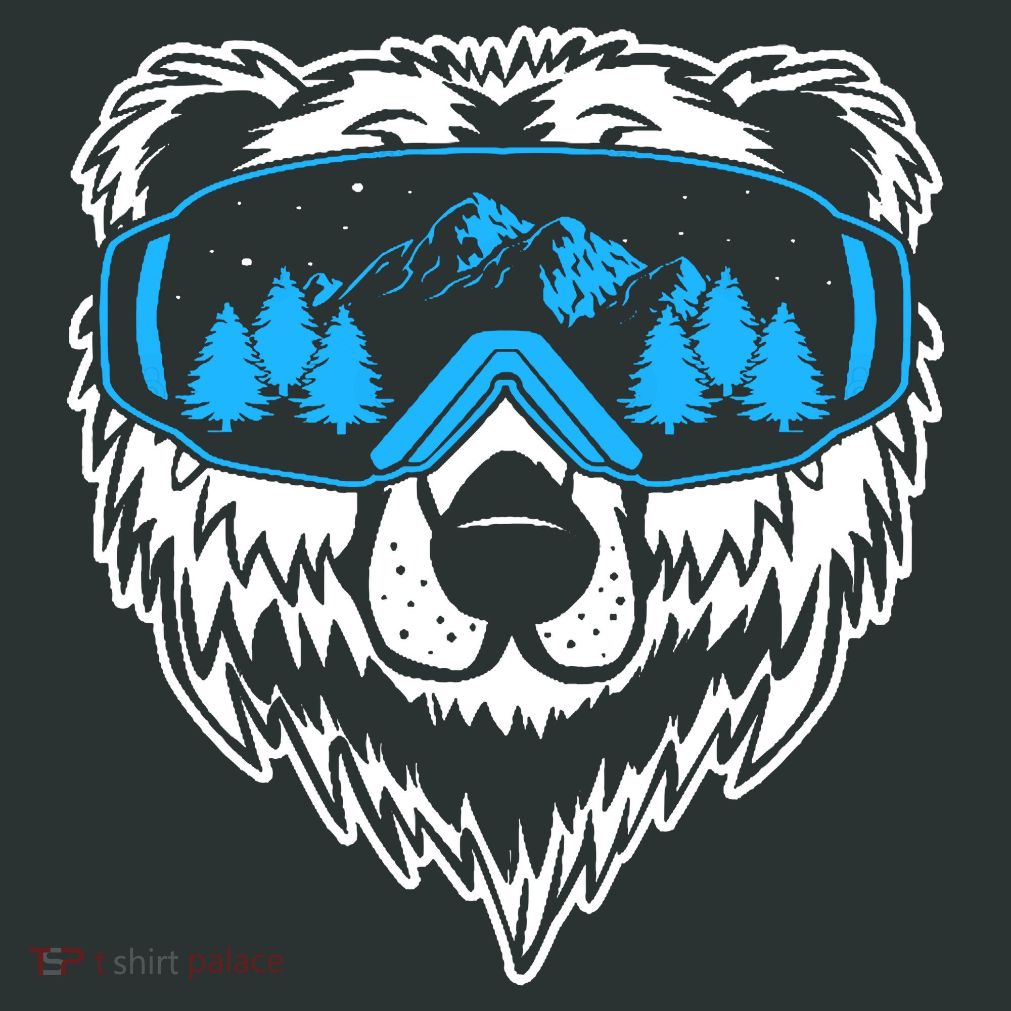 Snow Ski Bear Snowboard Backpack