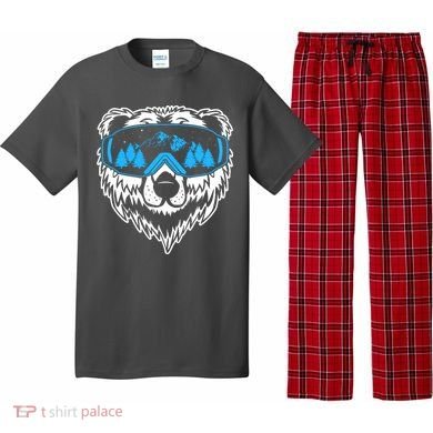 Snow Ski Bear Snowboard Pajama Set