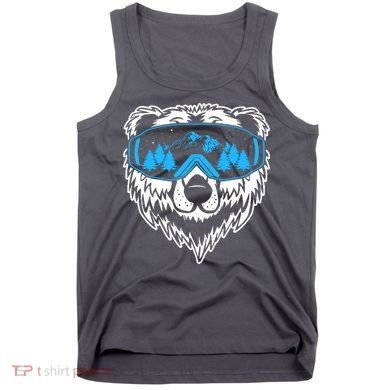 Snow Ski Bear Snowboard Tank Top