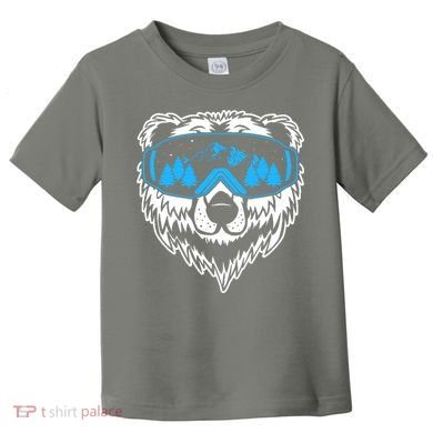 Snow Ski Bear Snowboard Toddler T-Shirt
