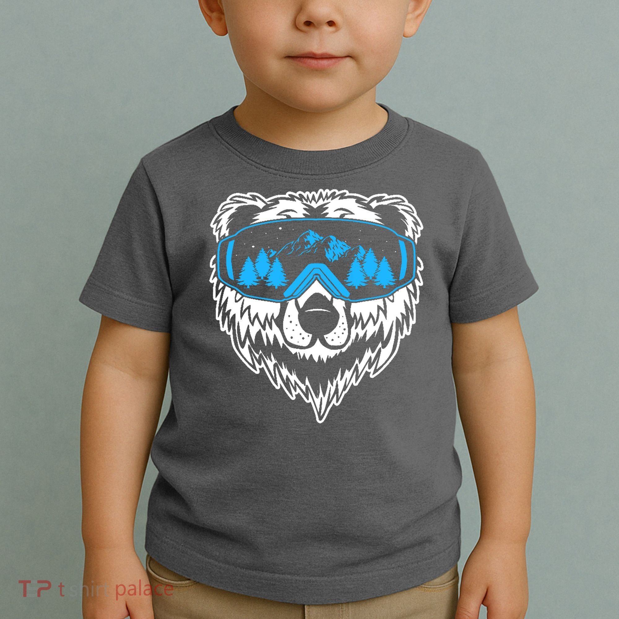 Snow Ski Bear Snowboard Toddler T-Shirt