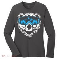 Snow Ski Bear Snowboard Women's Long Sleeve Shirt thumb 0