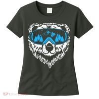 Snow Ski Bear Snowboard Women's T-Shirt thumb 0