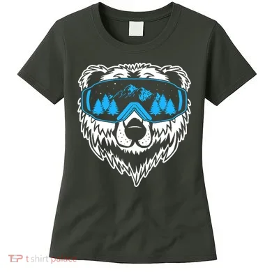 Snow Ski Bear Snowboard Women's T-Shirt