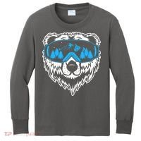 Snow Ski Bear Snowboard Kids Long Sleeve Shirt thumb 0