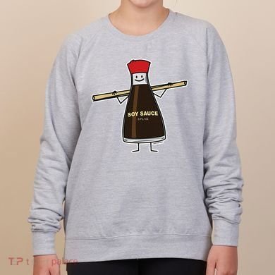 Soy Sauce Bottle Condiment Asian Chopsticks Women's Sweatshirt