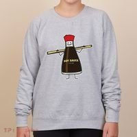 Soy Sauce Bottle Condiment Asian Chopsticks Women's Sweatshirt thumb 0