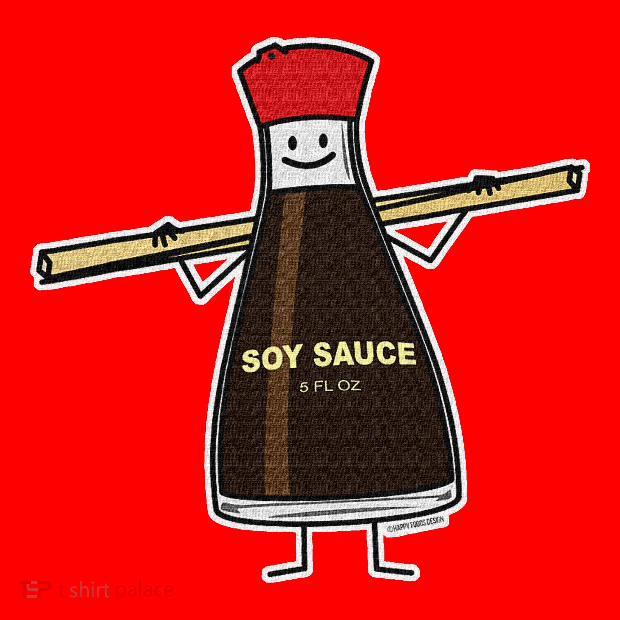 Soy Sauce Bottle Condiment Asian Chopsticks Santa Hat