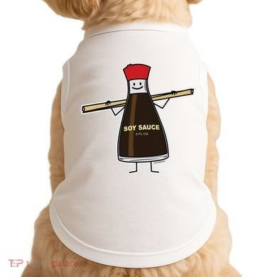 Soy Sauce Bottle Condiment Asian Chopsticks Doggie Tank