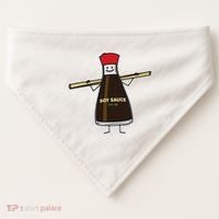 Soy Sauce Bottle Condiment Asian Chopsticks USA-Made Doggie Bandana thumb 0