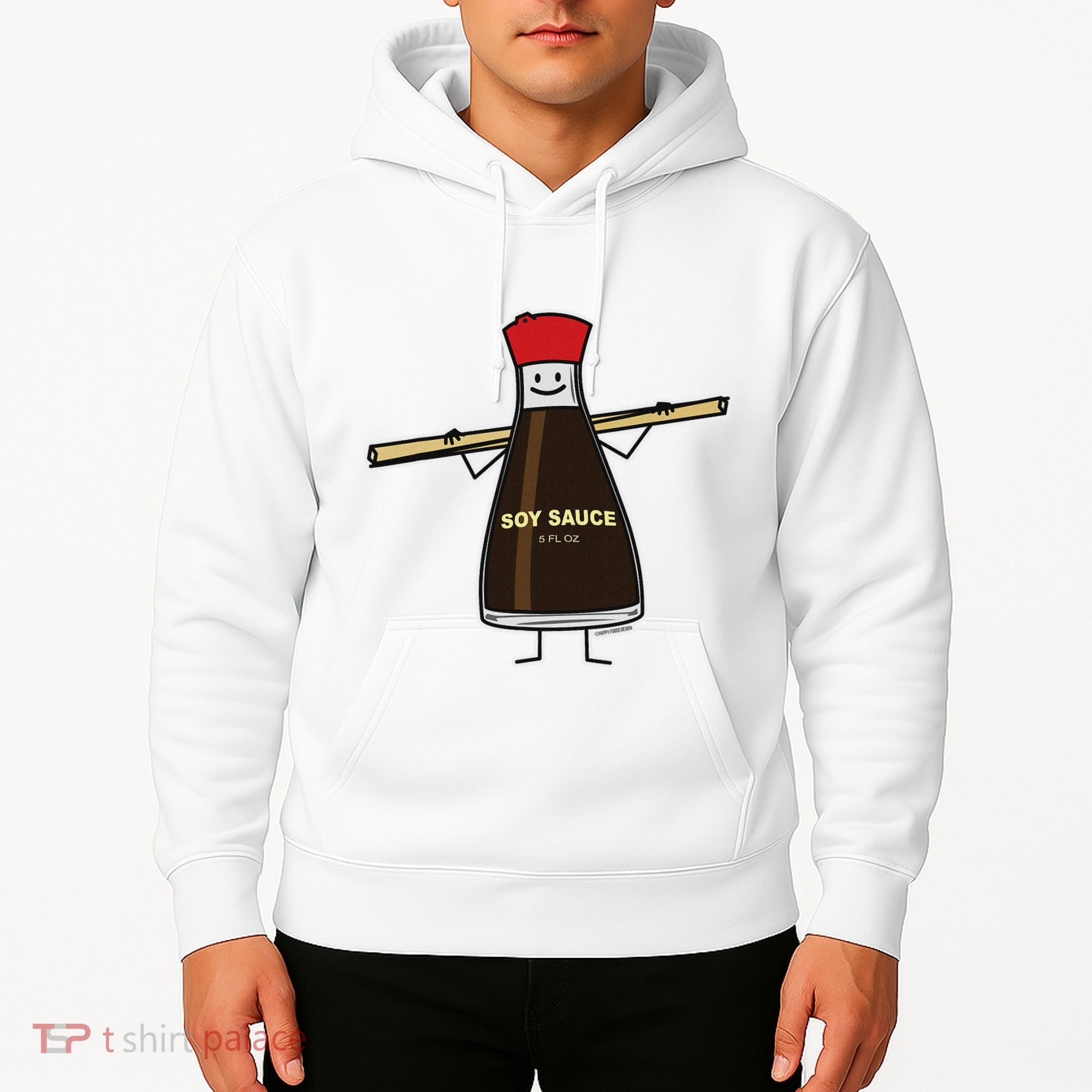 Soy Sauce Bottle Condiment Asian Chopsticks Hoodie