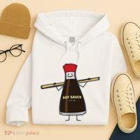 Soy Sauce Bottle Condiment Asian Chopsticks Hoodie thumb 4