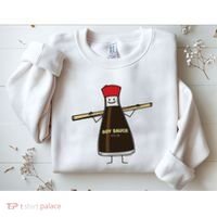 Soy Sauce Bottle Condiment Asian Chopsticks Sweatshirt thumb 2