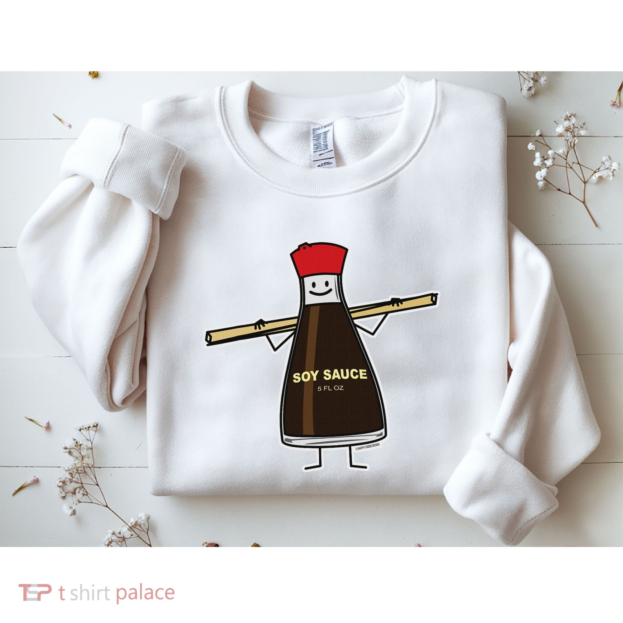 Soy Sauce Bottle Condiment Asian Chopsticks Sweatshirt