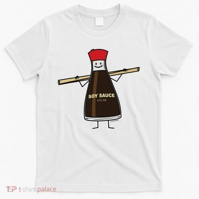 Soy Sauce Bottle Condiment Asian Chopsticks T-Shirt