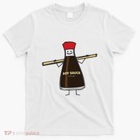 Soy Sauce Bottle Condiment Asian Chopsticks T-Shirt thumb 0