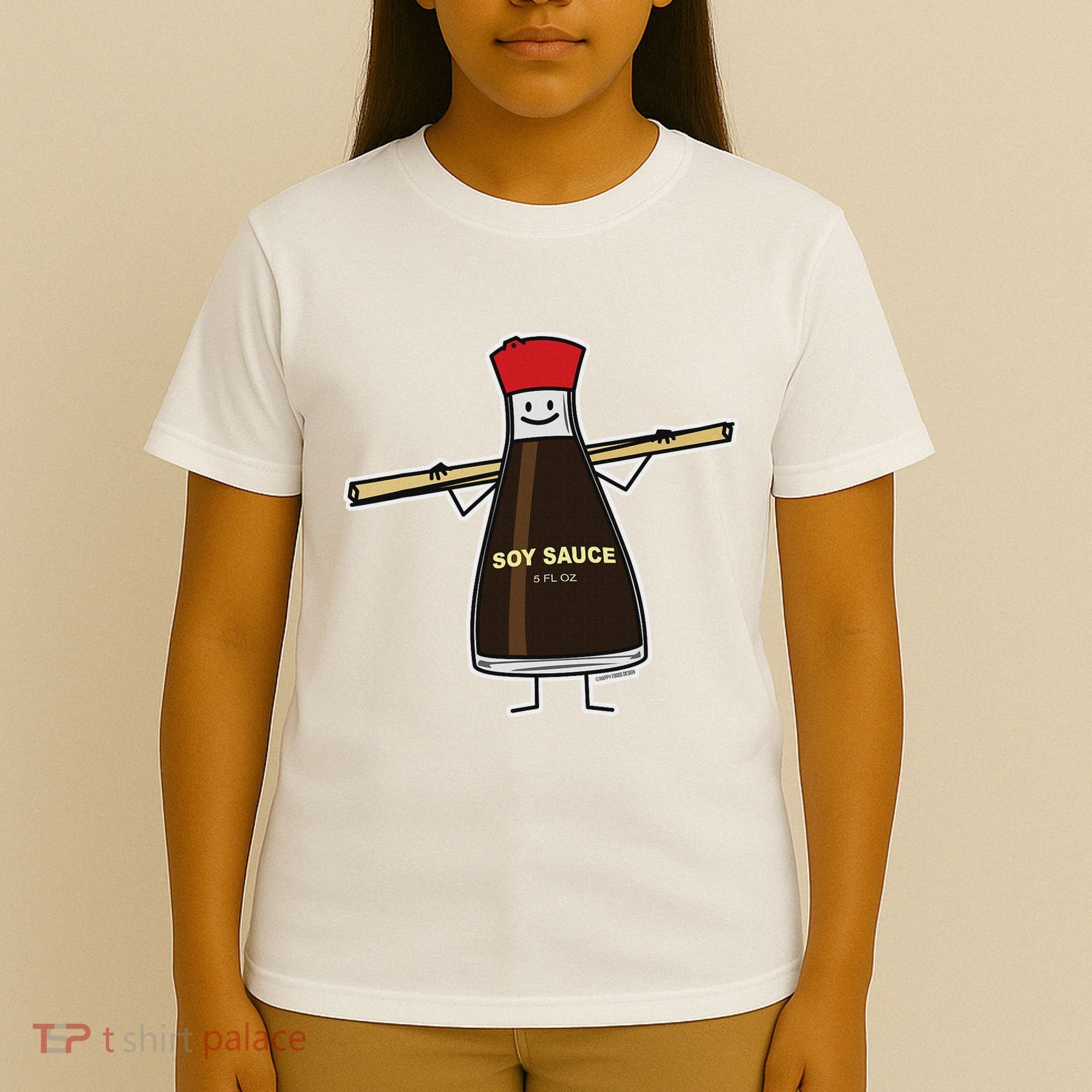 Soy Sauce Bottle Condiment Asian Chopsticks T-Shirt