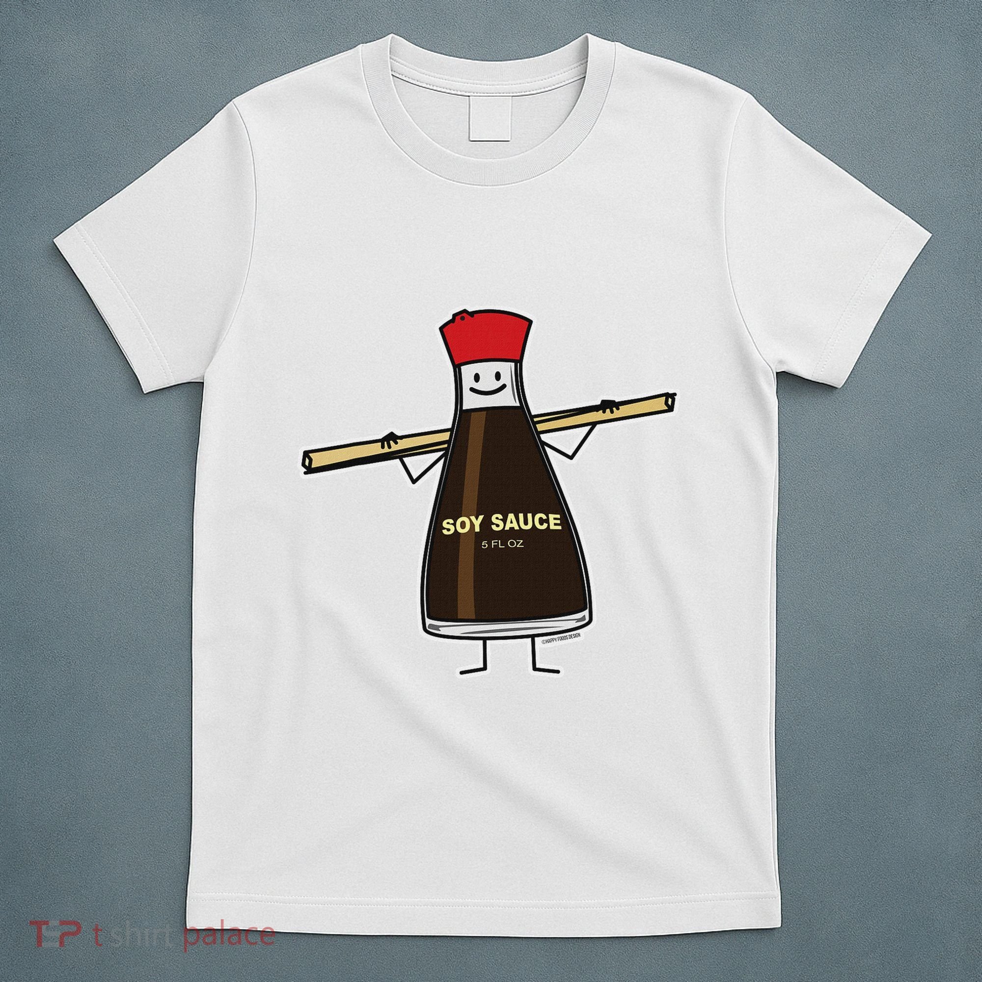 Soy Sauce Bottle Condiment Asian Chopsticks T-Shirt