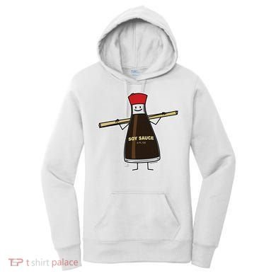 Soy Sauce Bottle Condiment Asian Chopsticks Women's Hoodie