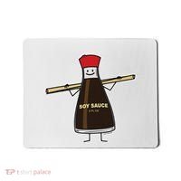 Soy Sauce Bottle Condiment Asian Chopsticks Mousepad thumb 0