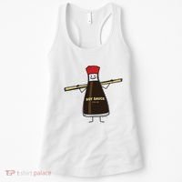 Soy Sauce Bottle Condiment Asian Chopsticks Women's Tank Top thumb 0