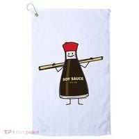 Soy Sauce Bottle Condiment Asian Chopsticks Golf Towel thumb 0