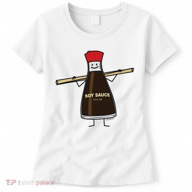 Soy Sauce Bottle Condiment Asian Chopsticks Women's T-Shirt