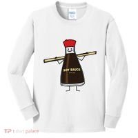 Soy Sauce Bottle Condiment Asian Chopsticks Kids Long Sleeve Shirt thumb 0