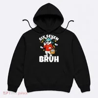 Six Seven Bruh Easter Meme 67 Funny Hoodie thumb 0