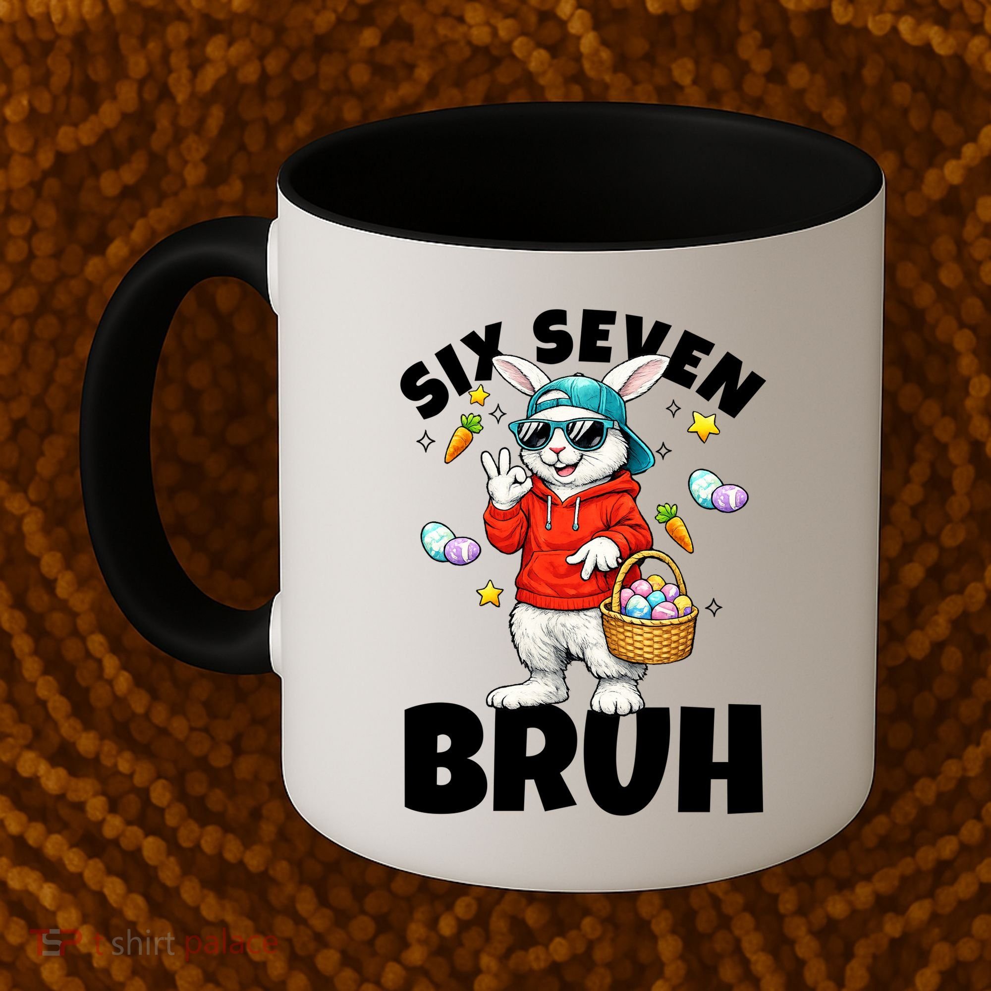 Six Seven Bruh Easter Meme 67 Funny Coffee Mug