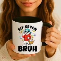 Six Seven Bruh Easter Meme 67 Funny Coffee Mug thumb 3