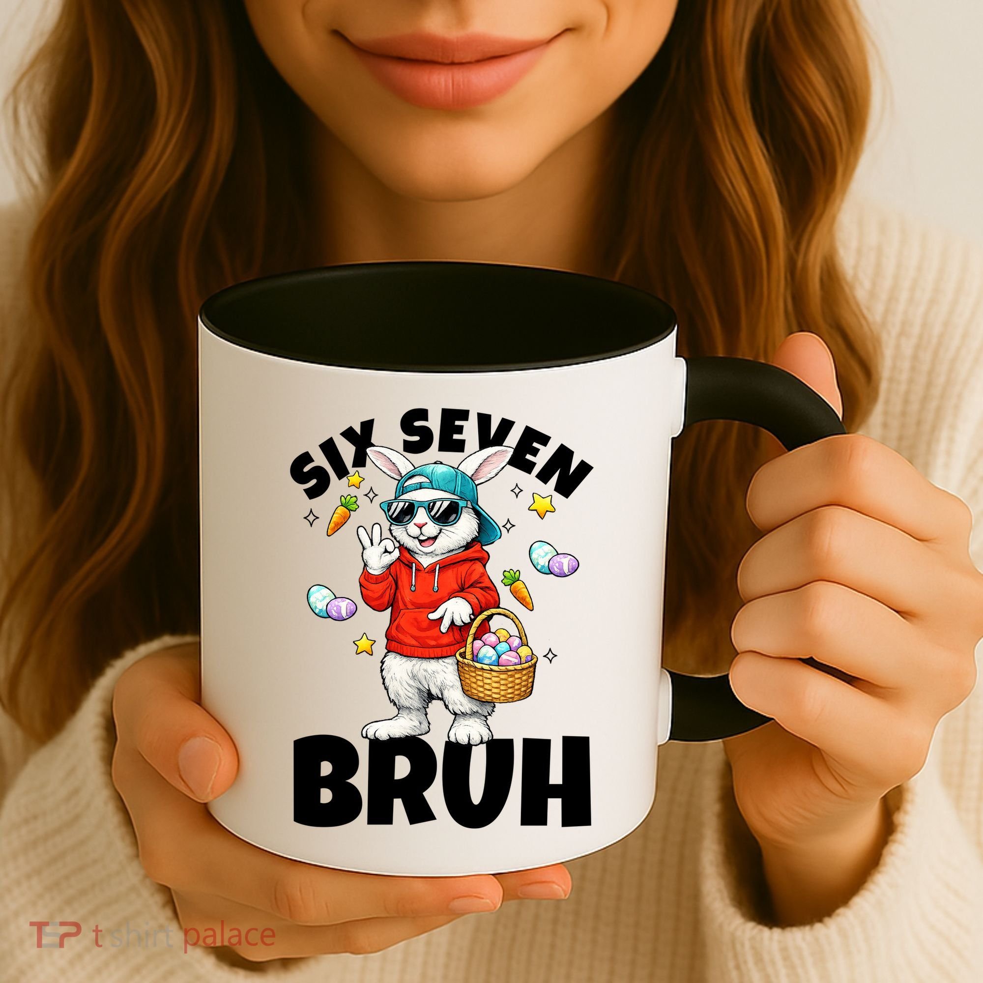 Six Seven Bruh Easter Meme 67 Funny Coffee Mug