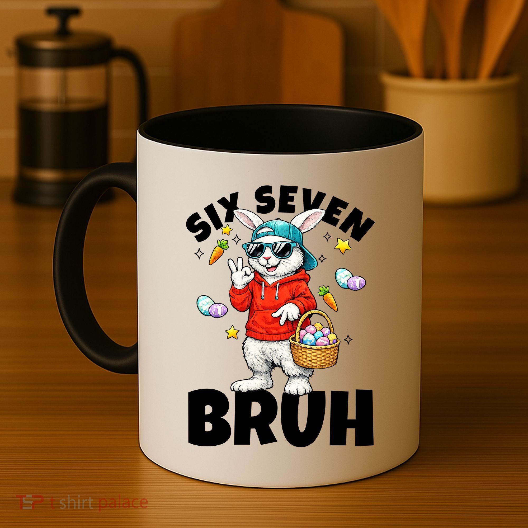 Six Seven Bruh Easter Meme 67 Funny Coffee Mug