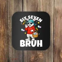 Six Seven Bruh Easter Meme 67 Funny Coaster thumb 0