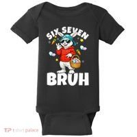Six Seven Bruh Easter Meme 67 Funny Baby Bodysuit thumb 0