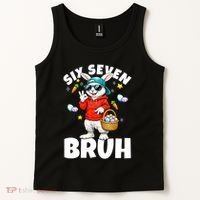 Six Seven Bruh Easter Meme 67 Funny Tank Top thumb 2