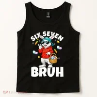 Six Seven Bruh Easter Meme 67 Funny Tank Top thumb 2