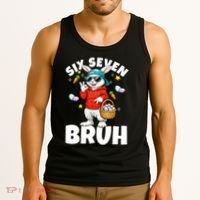 Six Seven Bruh Easter Meme 67 Funny Tank Top thumb 3